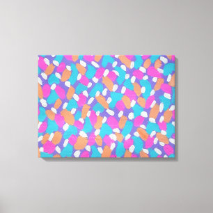 Primavera Brushstrokes Abstrato de Impressão de Ar