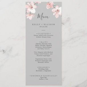 Primavera Cherry Blossom   Menu Janto de Casamento