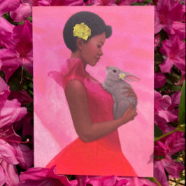 "Primavera com Rabbit." Cartão