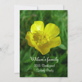 Primavera, convite de festas de quintal de verão