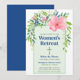 Primavera cor-de-rosa Convite à Retirada de Mulher