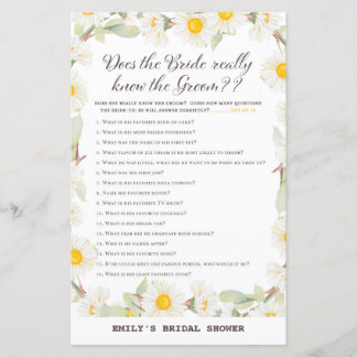 Primavera Daisy Flower Chá de panela Game (Jogo de