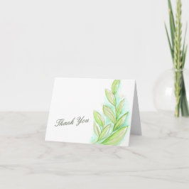 Primavera de aquarela deixa cartões de agradecimen
