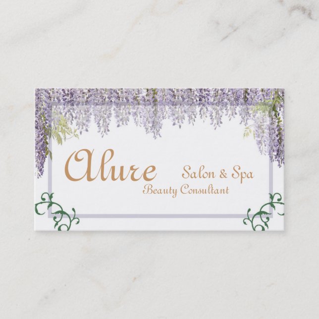 primavera de Cartão de visita de 3,5"x2,0" Floral (Frente)