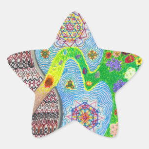 Primavera de Nowruz e adesivos de renovação de vid