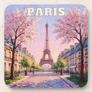 Primavera em Paris Cork Porta copos - Viagem franc