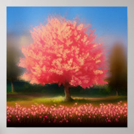 Primavera está no Poster de ar