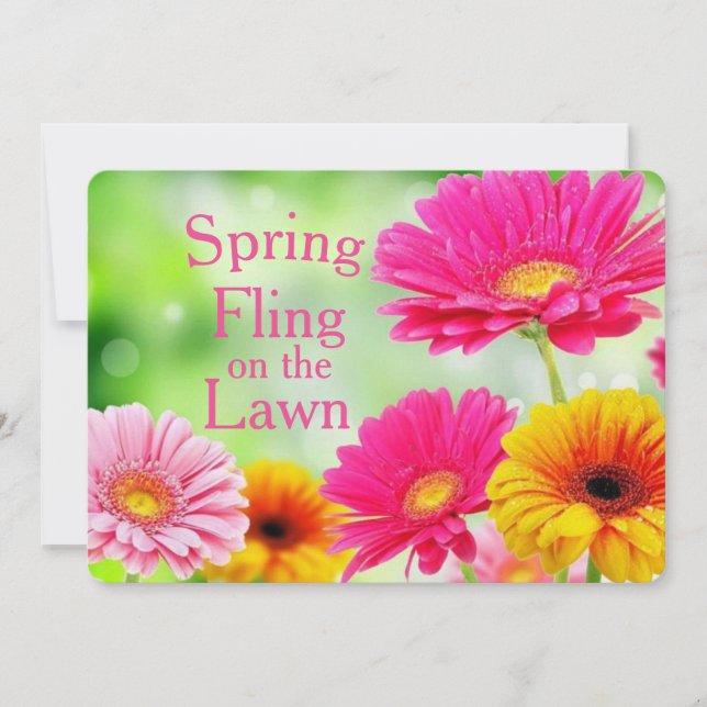 Primavera Fling Pink Daisy Floral (Frente)