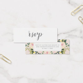 Primavera Flora Blush | Cartão Online RSVP de Casa