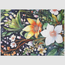 Primavera Floral Colorida Papel Tecido