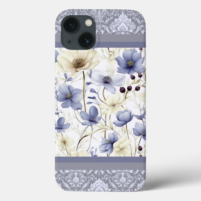 Primavera floral multiazul design (Verso)