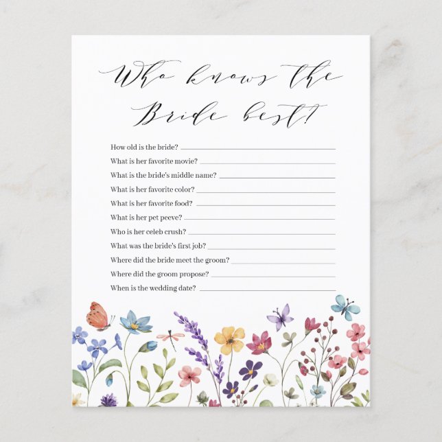 Primavera Floral Summer que conhece o melhor jogo  (Frente)