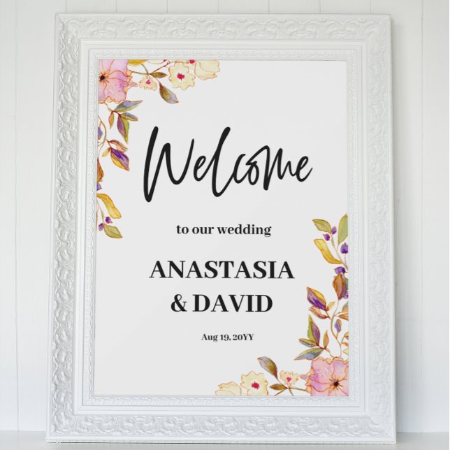Primavera Floral Welcome Imintable Poster (Criador carregado)