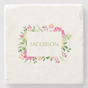 Primavera Frame - Porta copos de pedra personaliza