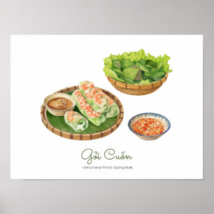 Primavera fresco vietnamita Poster - Gỏ i Cutigo