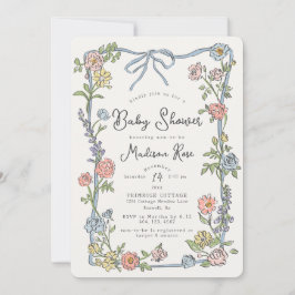 Primavera Garden Party Pastel Chá de fraldas Flora