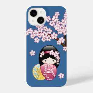 Primavera Kokeshi Doll - Bonita Mancha Japonesa em
