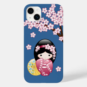 Primavera Kokeshi Doll - Bonita Mancha Japonesa em