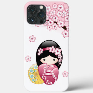 Primavera Kokeshi Doll - Garota Geisha Japonesa Bo
