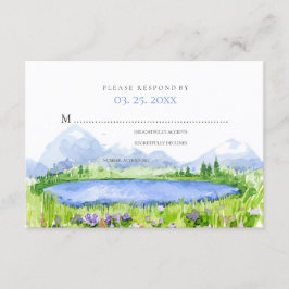 Primavera Lakeside Mountain Meadow Wedd RSVP ©