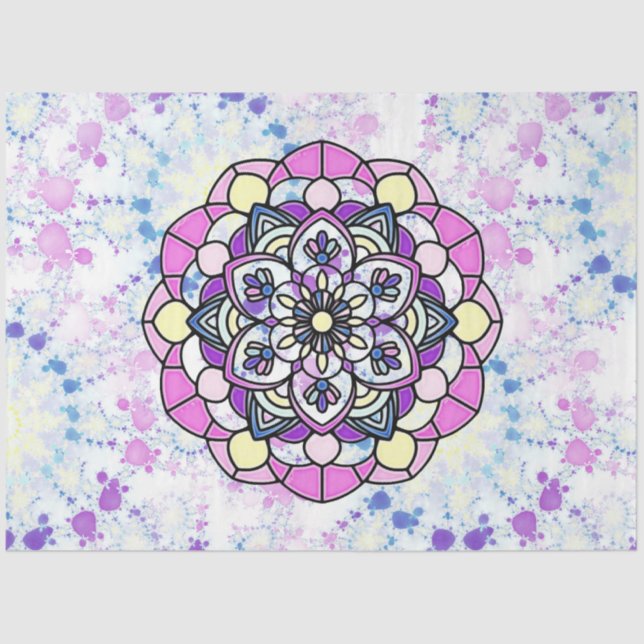 Primavera Mandala C Papel Tecidual (Frente )
