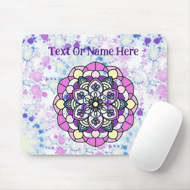 Primavera Mandala Mousepad (Com mouse)