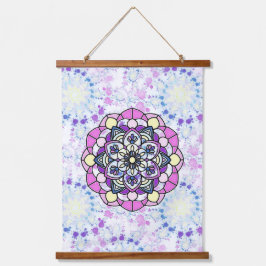 Primavera Mandala Wood Topped Wall Tapestra
