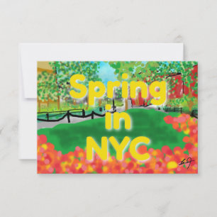 Primavera no Cartões de agradecimentos NYC