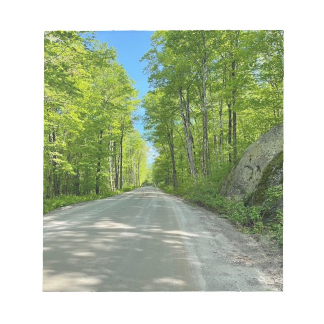 Primavera no entalhe, Vermont - bloco de notas (Frente)