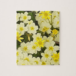 Primavera Primroses Jigsera Quebra-cabeça