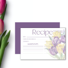 Primavera - Receitas de Tulipas Amarelas Púrpuras