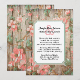 Primavera Rustic Blossoms Convite De Casamento