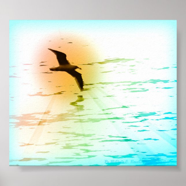 Primavera Seagull Poster Impressão (Frente)