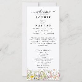 Primavera Summer Wildflower | Programa Casamento