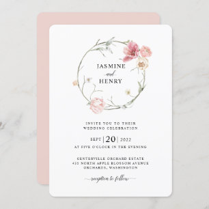 Primavera Tulip Watercolor Buquê Convite De Casame