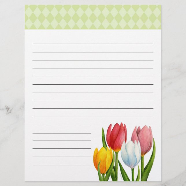 Primavera Tulipas Estendidas (Frente)