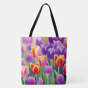 Primavera Tulipas Floral Tote Bag