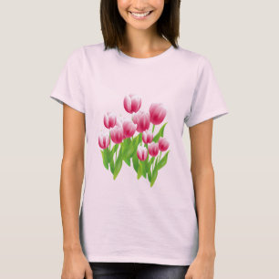 Primavera Tulipas. T-Shirts com Páscoa