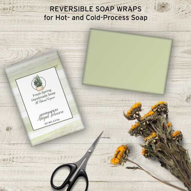 💚 🍏 🌿 Primavera verde aquarela Sabão Molhado (💚🍏🌿 Spring Greens Watercolor Soap Wrap Paper (No Minimums; Customize On Screen Live)
)