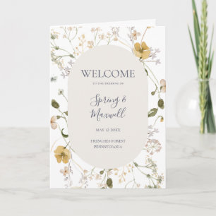 Primavera Wildflower Programa Casamento Dobrado