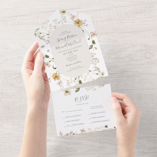 Primavera Wildflower | Selo Branco E Envio (Tearaway)