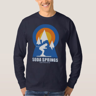 Primaveras de Soda Esquiar Camisa Luminária Retroa