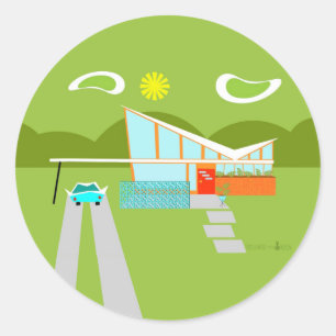 Primaveras Retro Palm Autocolantes