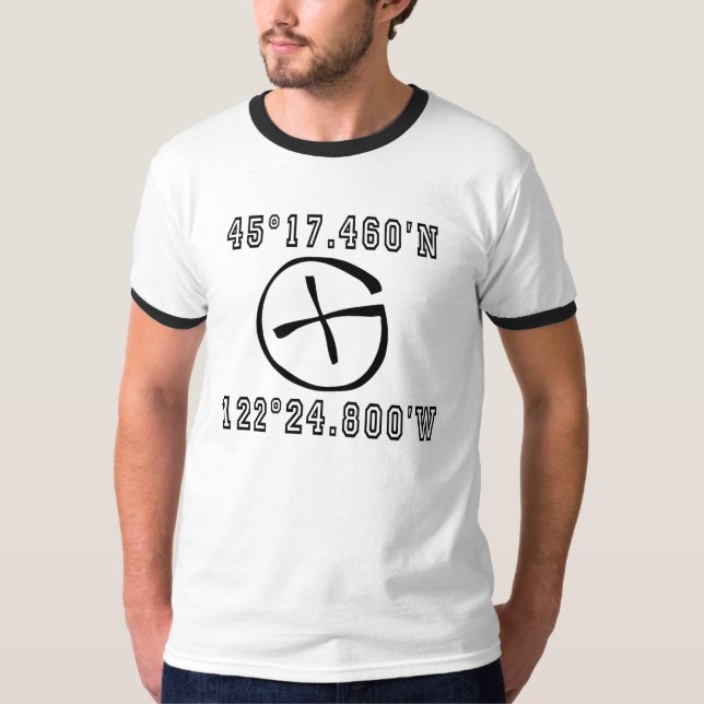 PRIMEIRA CAMISA DE CACHE LOCALIZADA POR GPS (Frente)