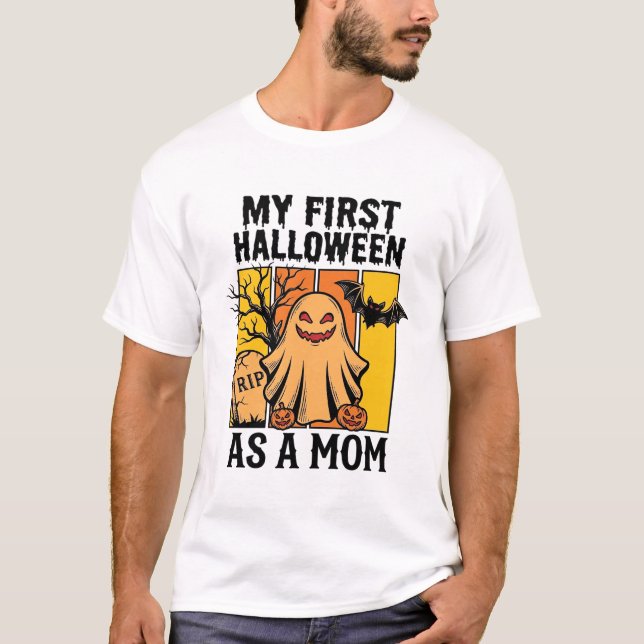 Primeira Camisa de Mãe de Halloween Design de Fant (Frente)