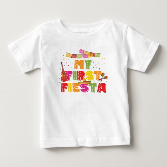 Primeira camiseta de aniversário da Fiesta Girl (Frente)