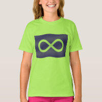 Primeira Camiseta Nação da Menina Metis Flag