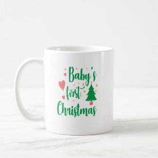 Primeira caneca de Natal do bebê