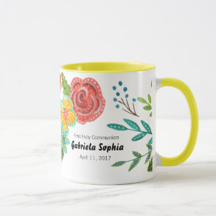 Primeira caneca floral conhecida feita sob