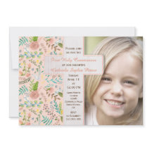 Primeira Comunhão Floral | Convites de Foto